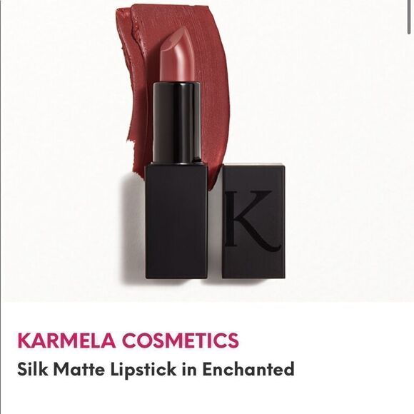 KARMELA COSMETICS Silk Matte Lipstick in Enchanted,3.8G FULL SIZE NEW WITH BOX - Picture 2 of 10